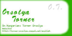 orsolya torner business card